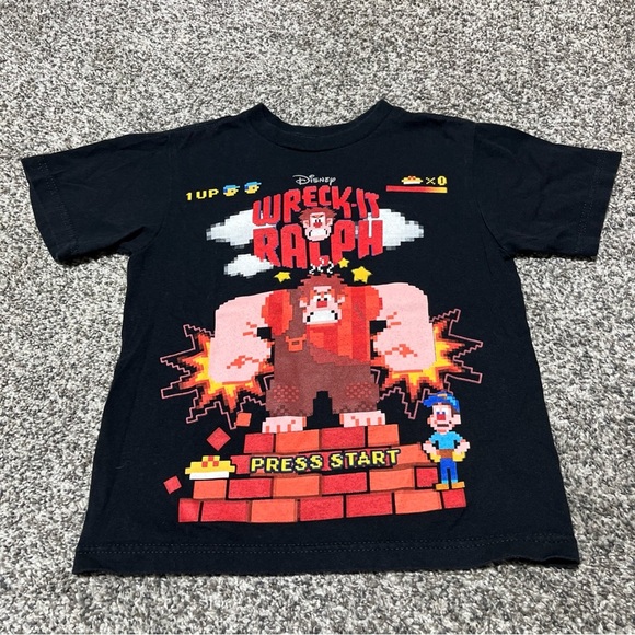 Disney Store Wreck It Ralph Press Start T-Shirt Youth XS 4 - Picture 1 of 6